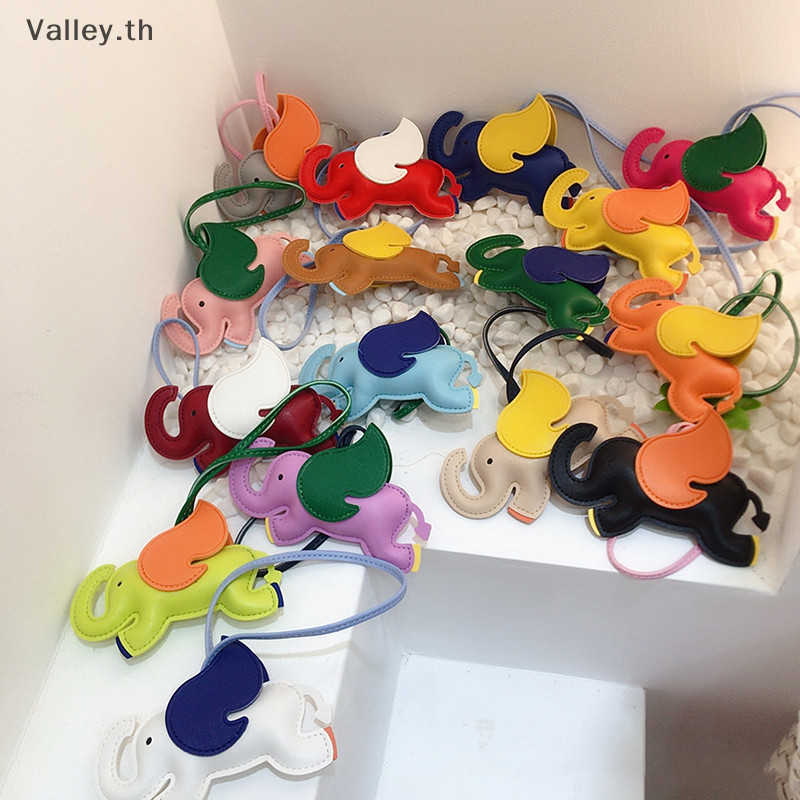 [Valley] นักออกแบบอินเทรนด์ PU หนังปีกช้างบินแขวนพวงกุญแจจี้ตกแต่งสําหรับสุภาพสตรีกระเป๋า Charm Accessorie เครื่องประดับของขวัญ TH