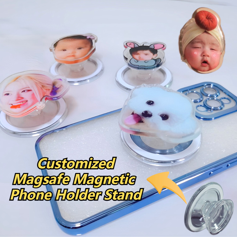 Fmb Custom Griptok พร้อมแม่เหล็ก Magsafe โทรศัพท์ Grip ของขวัญส่วนบุคคลซ็อกเก็ตโทรศัพท์สําหรับ Iphone 15 14 Pro Max 14 Plus 11 12 13