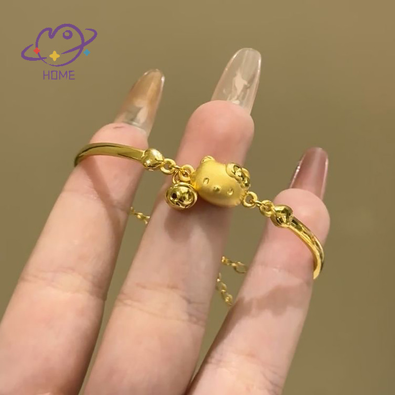 [mayhome] สร้อยข้อมือ Sanrio น่ารัก Kawaii Light Hello Kitty การ์ตูนอะนิเมะเครื่องประดับอุปกรณ์เสริมข้อมือแฟนสําหรับสาวของขวัญวันเกิด {TH}