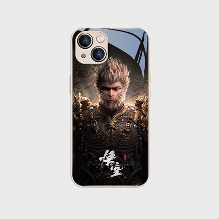 🍀 ตำนานสีดำ Wukong กรณีโทรศัพท์ apple15Promax Destiny 14 Journey to the West Around 13 Qitian Dashen