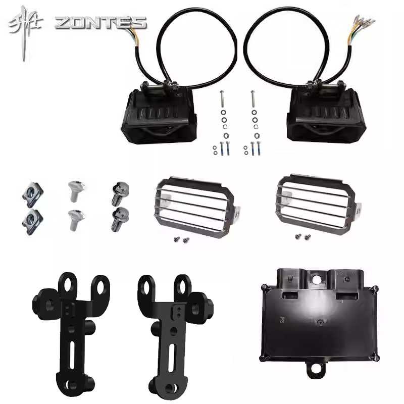 ร้านคนไทยรับประกัน ชุดไฟหน้าแต่ง daylight ไปแต่งมอเตอร์ไซค์เพิ่มความสว่างขายึด zontes ZT703F