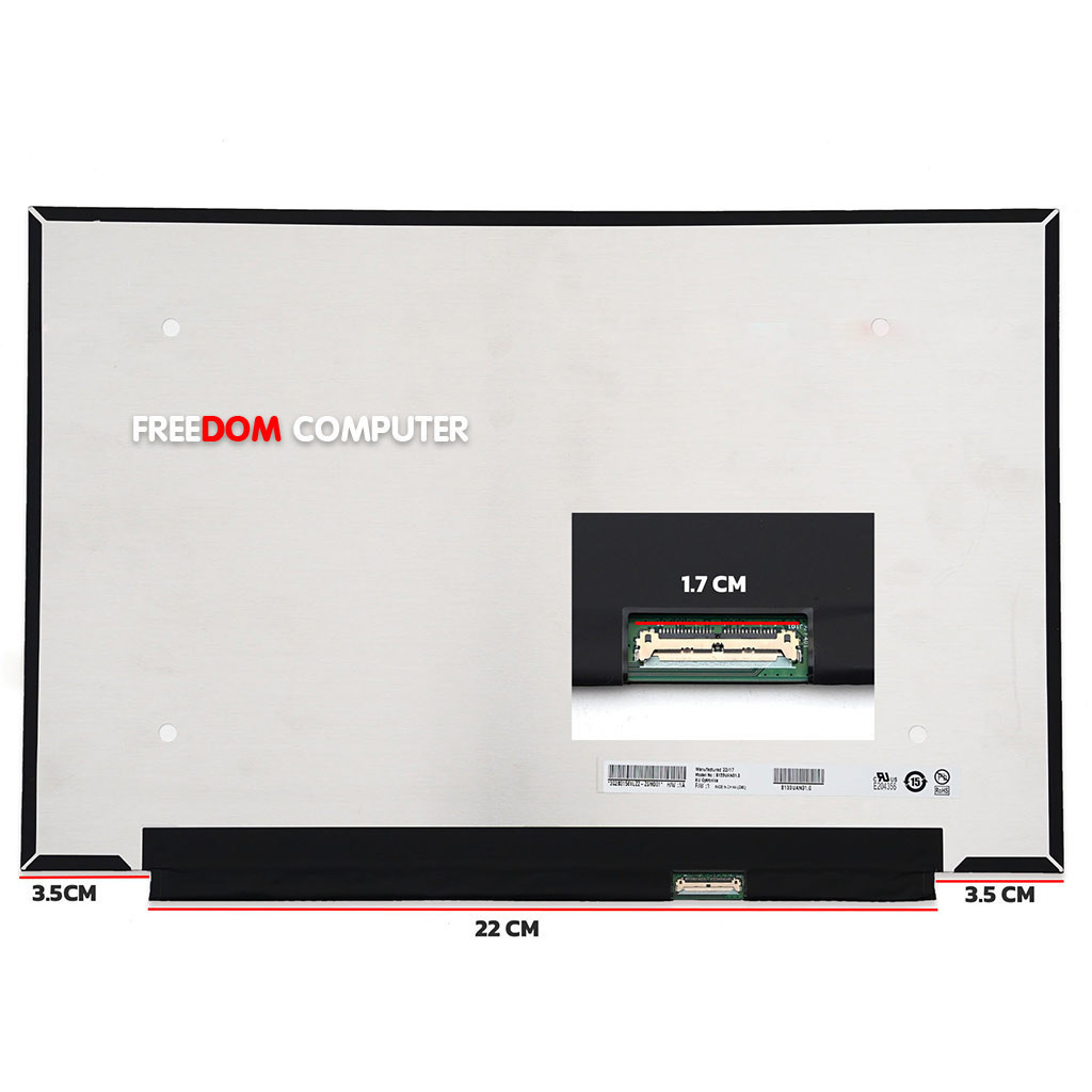 หน้าจอโน๊ตบุ๊ค 13.3 จอโน๊ตบุ๊ค LED 13.3 SLIM 30 PIN FULL HD 1920*1200 B133UAN01.0 M133NW4J R0 Lenovo