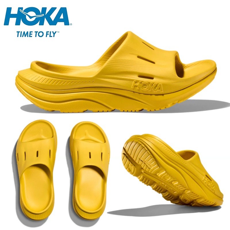 Hoka ONEONE ORDA RECOVERY SLIDE 3 ใหม่ผู้ชายและผู้หญิง EVA ยางรองเท้าแตะกันน้ําแฟชั่นรองเท้าแตะกีฬา