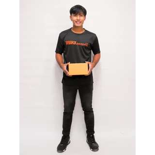 A042 เสื้อยืดคอกลมสกรีนลาย บริษัทขนส่ง มี3สีให้เลือก ส้ม ขาว ดำ มีไซส์ S M L XL 2XL เนื้อผ้ากีฬา ผ้านุ่ม