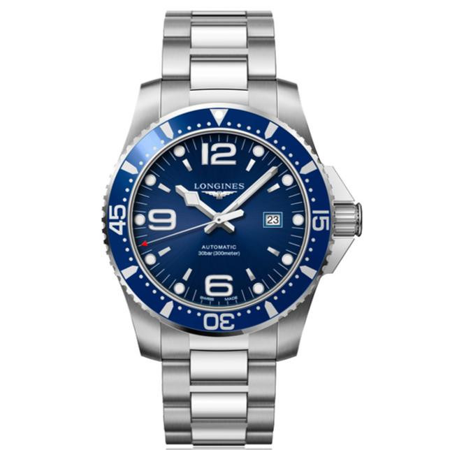 Longines Longines Longines Concas Diving Series Watch นาฬิกาผู้ชายกลไกอัตโนมัติ L3.841.4.96.6