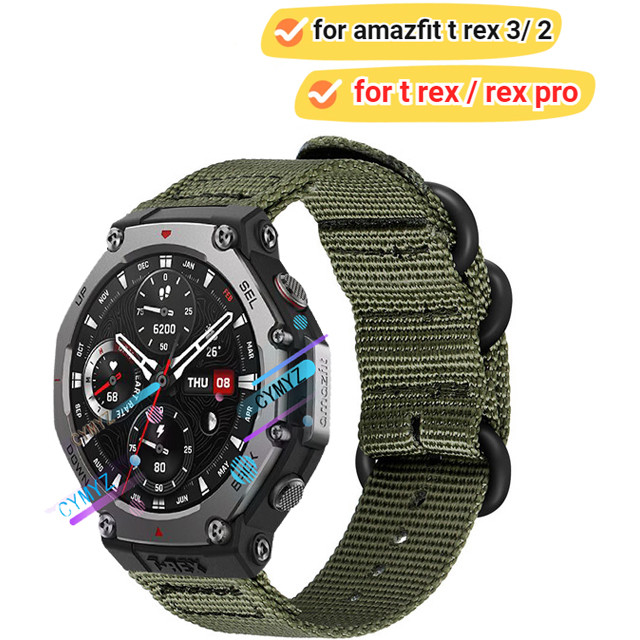 Amazfit t rex 3 Trex 2 สายไนลอนสายรัดข้อมือกีฬา huami amazfit t-rex pro สาย amazfit t rex pro