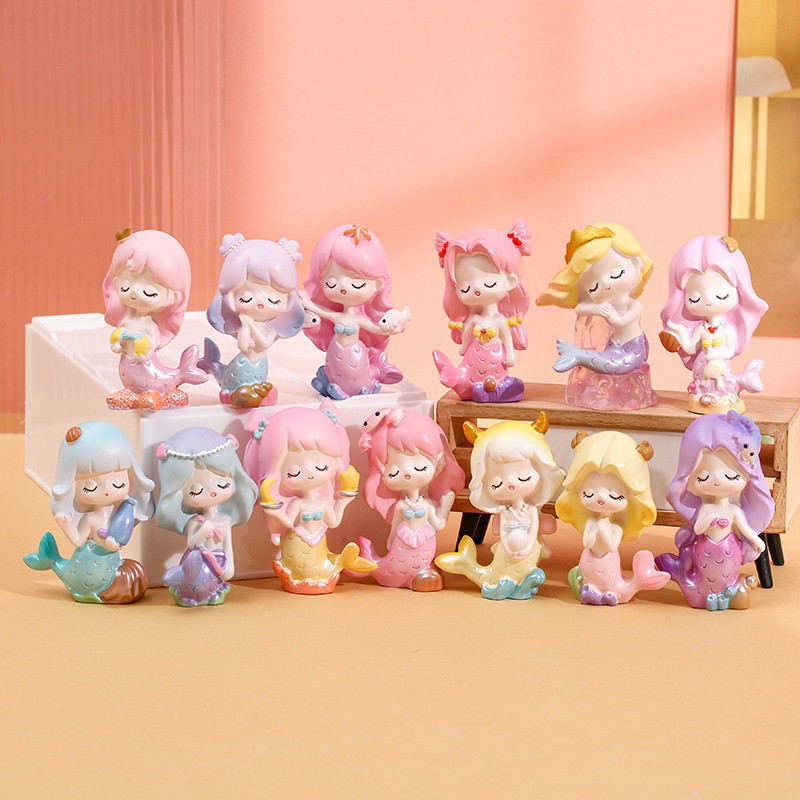โมเดล กาชาปอง ฟิกเกอร์ อนิเมชั่นของสะสม ของขวัญ กล่องสุ่มตัวการ์ตูน : แอเรียล เมอร์เมด  นางเงือกน้อย