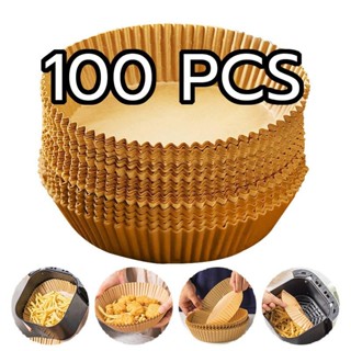แพ็ค 100 แผ่น กระดาษรองหม้อทอด กระดาษรองอบ หม้อทอด ทนความร้อ…