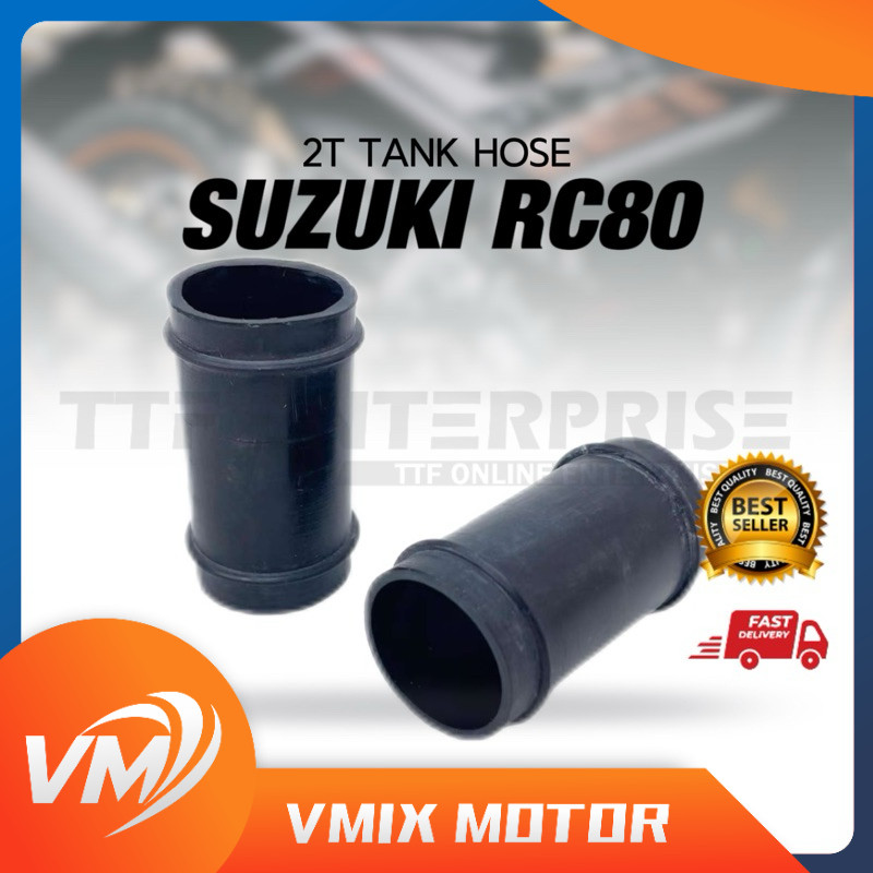 SUZUKI RC80 2T TANK HOSE TANK PIPE RUBBER GETAH JOIN JOINT TANGKI 2T RC80 RC 80 TANK TUTI
