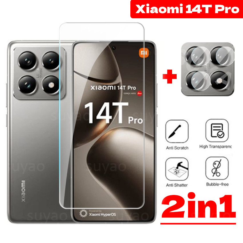 สําหรับXiaomi 15T Pro 15TPro 14T 14TPro 13T 12T 11T 2024 โทรศัพท์กระจกนิรภัยป้องกันหน้าจอกระจกXiaomi14T Mi Mi14Tป้องกันฟิล์มกล้องHD 9Hใสฝาครอบเลนส์