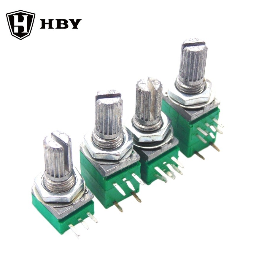 Rv097 ปริมาณ Potentiometer 3 Pins 5 Pins 6 Pins 8 Pins ค่าความต้านทาน B5K10K20K50K100K ปรับ Potentiometer