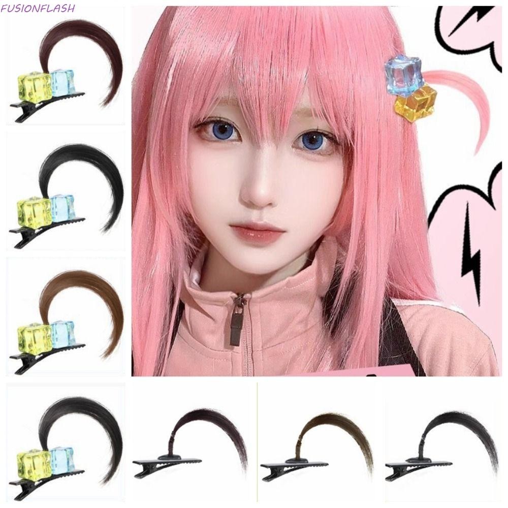 Fusionflash กิ๊บติดผมวิกผม, Gotou Hitori คอสเพลย์ Props Square Hairpin, Barrettes อะนิเมะ Headwear Bocchi The Rock