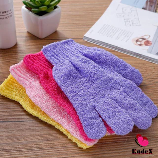 KDX ถุงมืออาบน้ำ ถุงมือขัดผิวอาบน้ำ ขจัดเซลล์ผิวเก่า พร้อมส่ง Glove-style bath towel