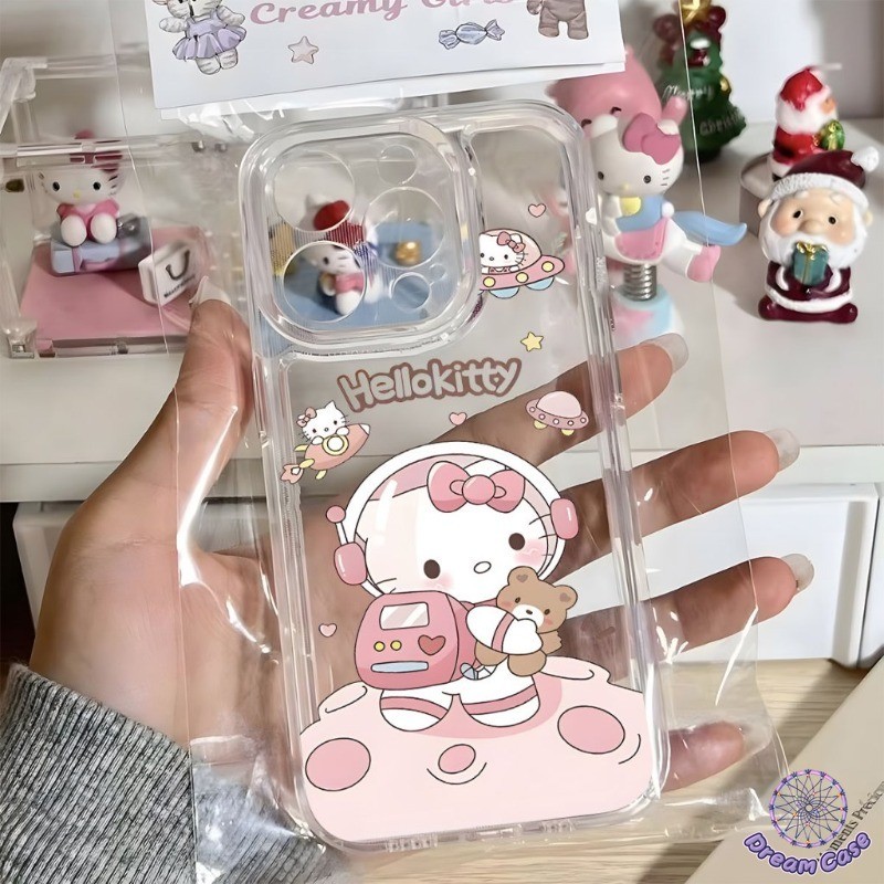 การ์ตูนซันริโอน่ารักคุโรมิคิตตี้ใสนุ่มเคสสำหรับ VIVO Y17s Y12i Y21s Y36 Y12s Y21 Y91 Y27 Y16 Y12 Y22 Y20 Y15 Y33s Y02