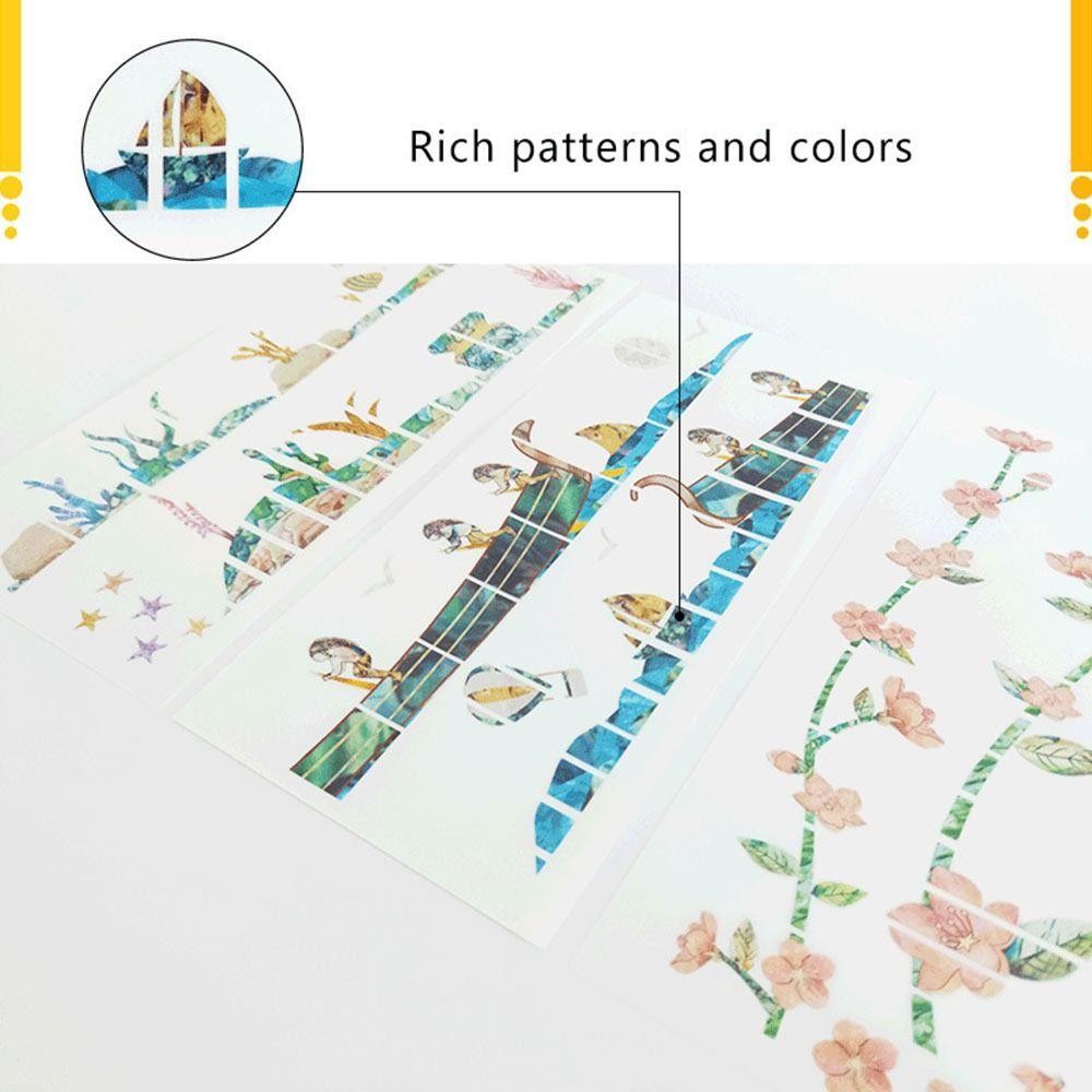 SMILE กีตาร์ Fretboard สติกเกอร์, DIY PVC Bass Inlay Decal, กีตาร์ไฟฟ้าเครื่องมือตกแต่ง Guitarra อุปกรณ์เสริม Fingerboard สติกเกอร์กีตาร์เบส - รูปที่ 6