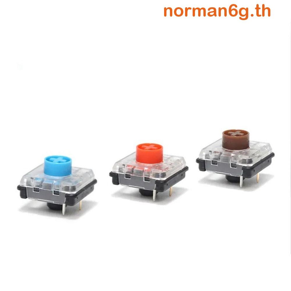 Anorman 10pcs คีย์บอร์ด Low Profile Switch, Mini RGB Choc V2 Low Profile Switch, คีย์บอร์ดแบบกลไกอะคริลิคเคาะสูง Ultrathin Low Profile Switch DIY Clicky Tactile Linear