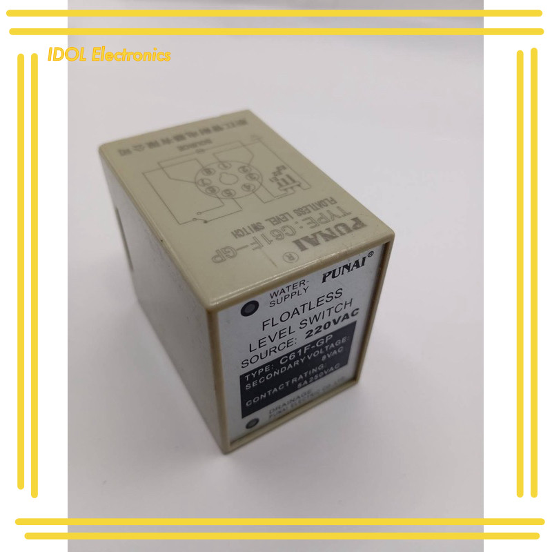 ราคาถูก! C61F-GP  สินค้าตัวโชว์ไม่มีกล่อง  FLOATLESS LEVEL SWITCH SOURCE: 220VAC TYPE:C61F-GP