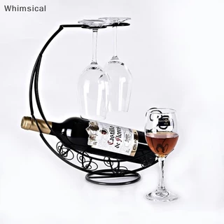 COD Creative Metal Wine Rack Wine Glass Holder Bar Stand Display ใหม่