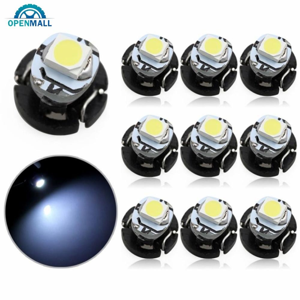Openmall 10 ชิ้น T3 1 SMD หลอดไฟ LED รถ Neo Wedge Climate วัดแดชบอร์ดควบคุมแสง F3V6