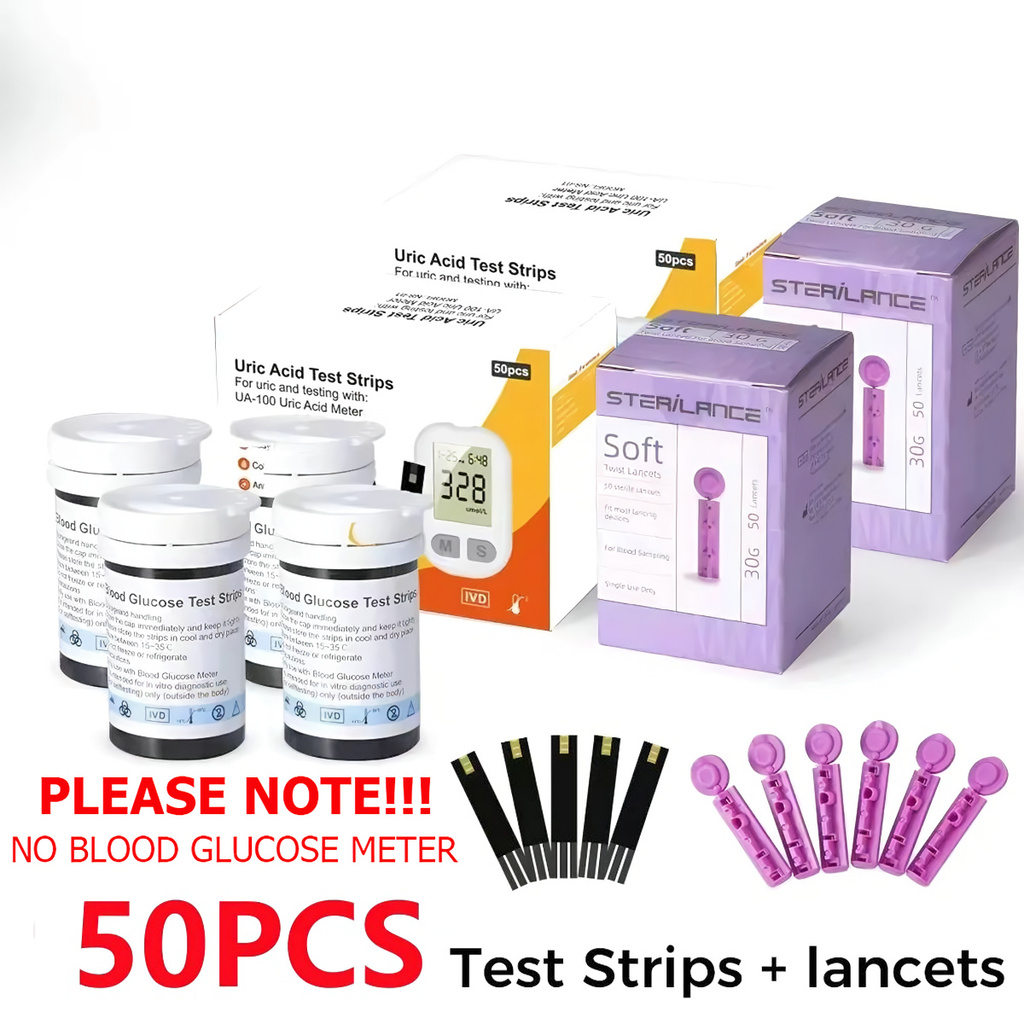 Accu1 Sinocare แผ่นตรวจน้ำตาล แผ่นทดสอบ Blood Glucose test strips สำหรับ Accu1 50 แผ่น
