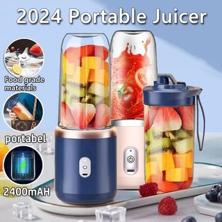 🇸🇬Ready Stock🇸🇬 Blender Portable Mini Juice Double Cups Portable Usb Juice Manufacturer Rechargeable Mini Mixer Ice Crusher