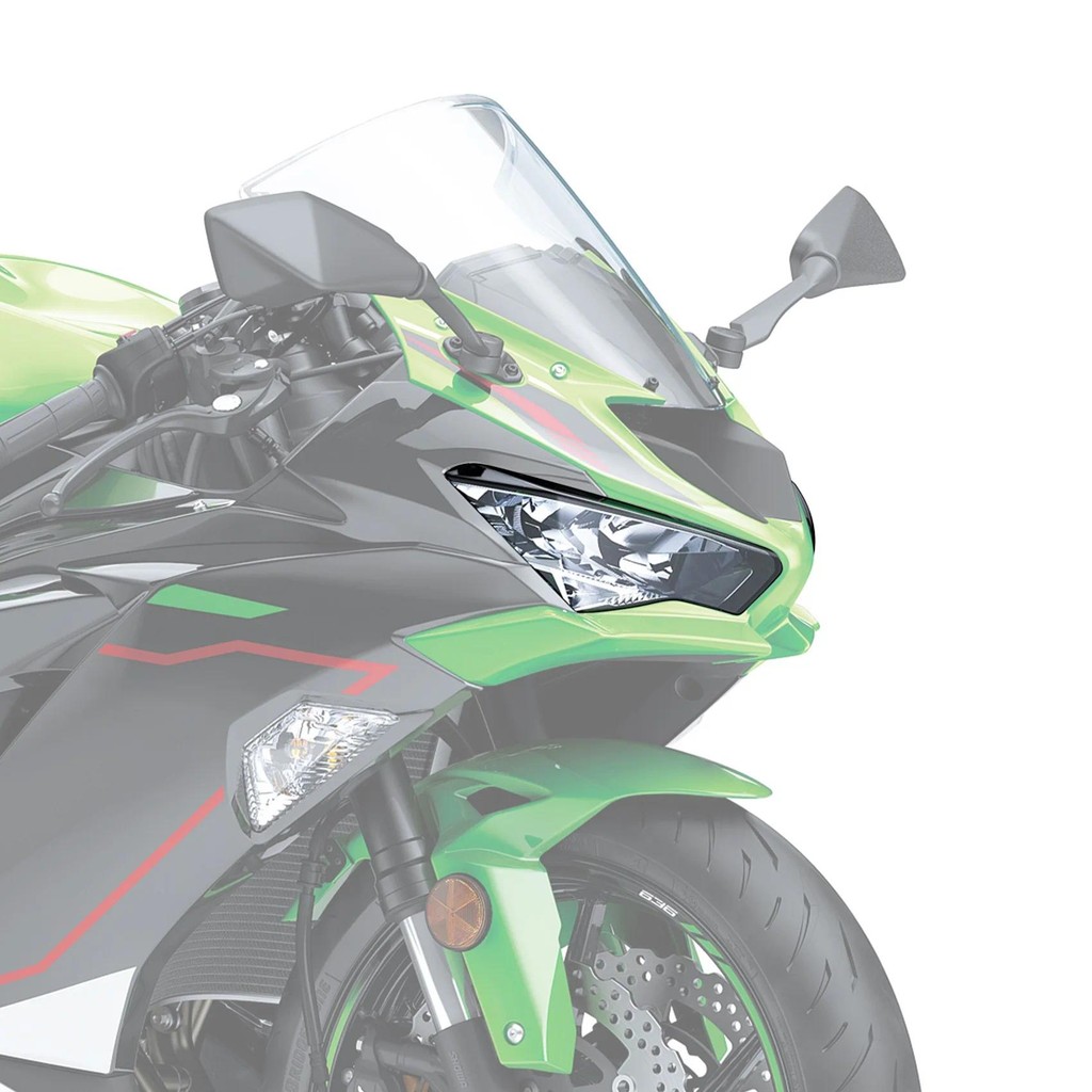 KAWASAKI ชุดไฟหน้ารถจักรยานยนต์สําหรับคาวาซากินินจา ZX-6ร ZX636 2019-2023 2022 2021สีดําใส - รูปที่ 6