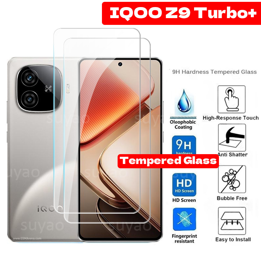 สําหรับvivo IQOO Z9 Turbo + Z9Turbo + Turbo + 2024 โทรศัพท์กระจกนิรภัยCLEAR Screen Protector IQOOZ9T