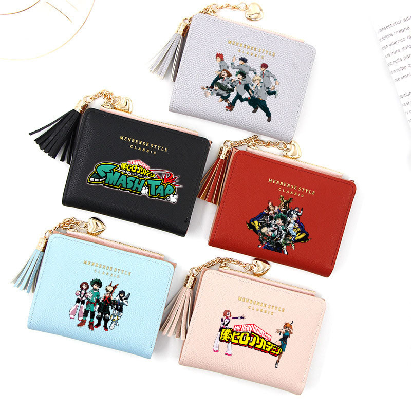 Anime My Hero Academia Wallet Boku no Hero Academia Short Wallet Coin Purse Card Holder