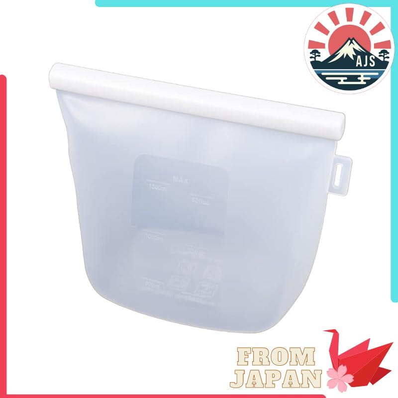 Takeda Corporation Silicone Bag Food Storage Bag White 21×17.3×10.5cm Silicone Bag L SLFB2117WH
Take
