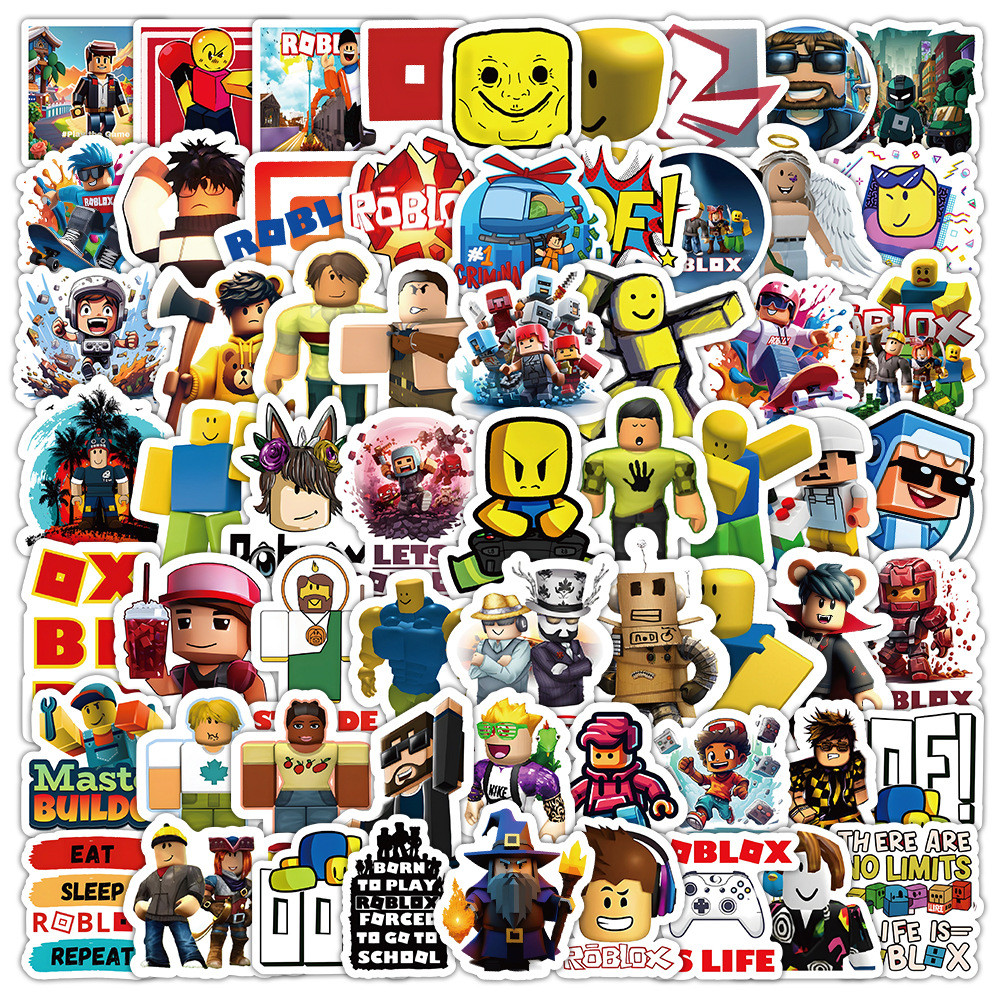 สติ๊กเกอร์สมุดภาพกันน้ําเกมออนไลน์ Roblox 100 ชิ้น
