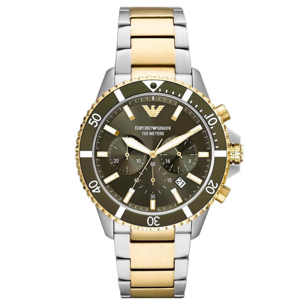 Emporio  Armani Chronograph Stainless Steel Watch AR11360 AR11361 AR11362 AR11363 43mm