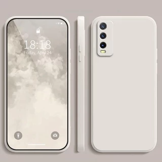 เคส Vivo Y20 Y20i Y20S สีทึบ Vivo Y20i Y20S เคสซิลิโคนป้องกันการตกสีธรรมดาเรียบง่าย YT