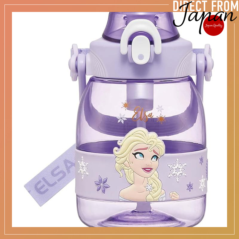 Skater 1.2L Plastic Straw Hopper Water Bottle - Disney and Sanrio Characters 1200ml Drinkware for Ki