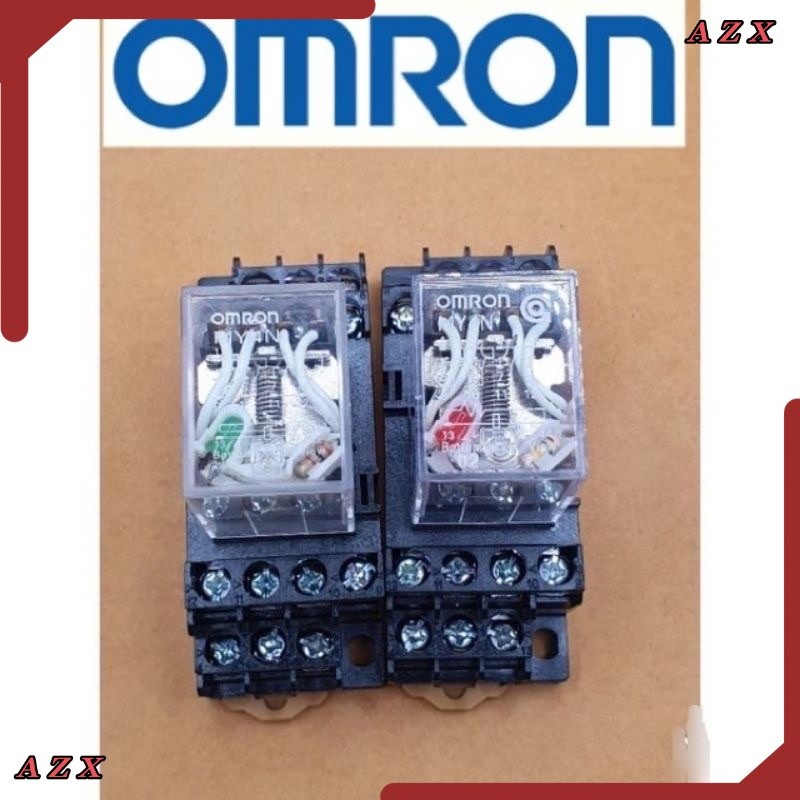 om  Relay  my4  มีไฟ 12vdc 12vac 24vdc 24vac 220vac ราคาต่อชิ้นรีเลย์และ ส ราคาชุด ส่งทุกวัน