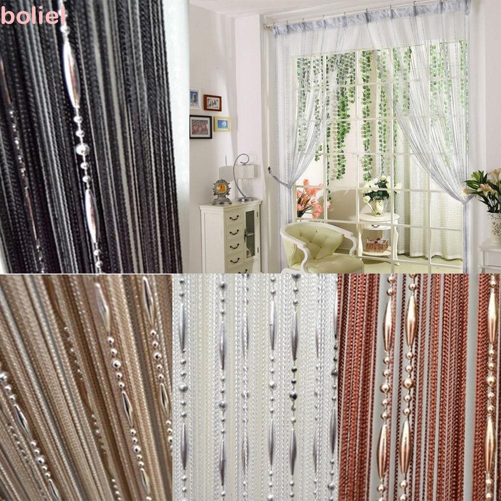 Boliel 1Mx2M ฉากกั้นห้องประตู Home Dew Drop Screen พู่หน้าต่าง