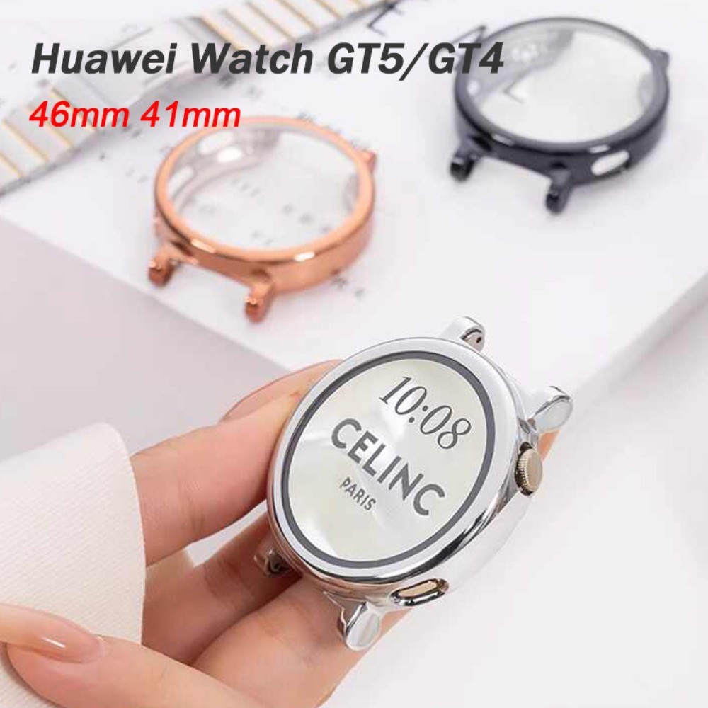 เคสซิลิโคนtpuสําหรับนาฬิกาhuawei GT5/4 46 มม.41 มม.ป้องกันหน้าจอกันชนสําหรับHuawei GT 5 46 มม.42 มม.ฝาครอบ