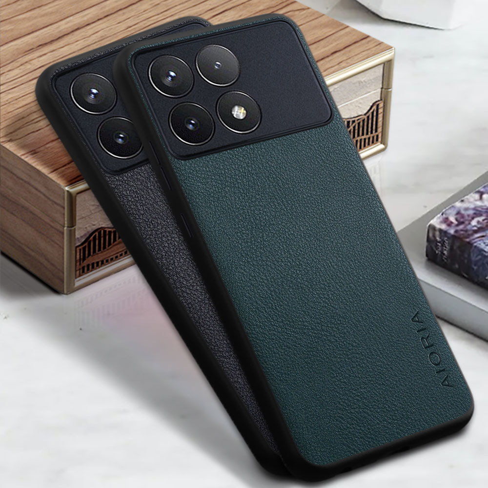 สําหรับ Xiaomi Poco X6 X5 X4 X3 Pro NFC GT ฝาครอบโทรศัพท์ Funda สีทึบธุรกิจ Pu หนังออกแบบ Capa