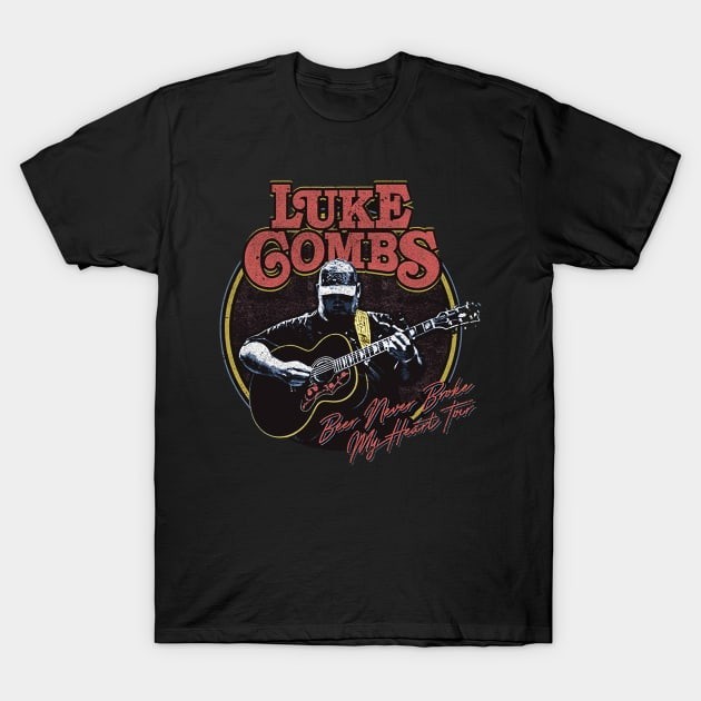 [COD]เสื้อยืด Luke Combs T-Shirtสีดำ หนาๆ เกาหลี