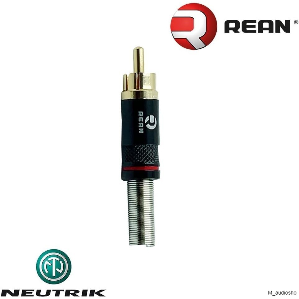 ....หัว RCA Plug REAN NYS366BG (Black) คาดแดงครับ....