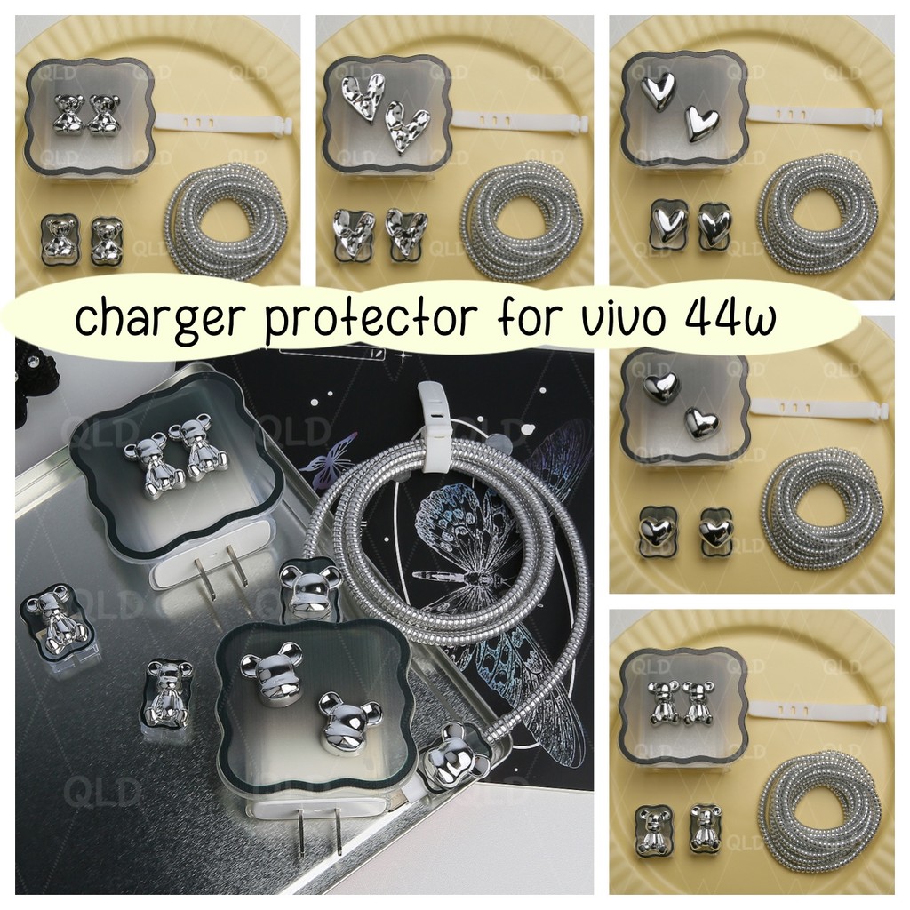 5in1 ชุด Charger Protector สําหรับ VIVO 44W US รุ่น V4440L0A1-US VIVO V30e y28 Charger Case Android 