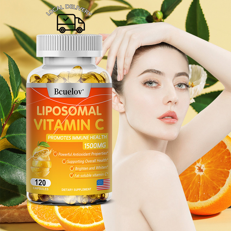 Liposomal Vitamin C - Ascorbic Acid ดูดซับได้อย่างง่ายดาย ปรับปรุงฟังก์ชั่นภูมิคุ้มกัน สารต้านอนุมูลอิสระ อาหารเสริมทุกวัน