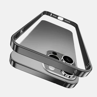 Slim อลูมิเนียมกรอบโลหะกันชนกรณีบางฝาครอบป้องกันสําหรับ iPhone 14 15 16 Pro Max Plus 13 12 17 Pro Max Air