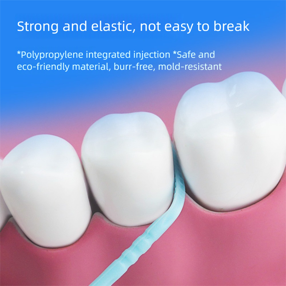 ฟานิลาโปเวลล์ ไม้จิ้มฟัน/กล่อง 200 ชิ้น, ไหมขัดฟันแบบใช้แล้วทิ้งแบบพกพาละเอียดพิเศษ, แท่งดูแลฟันสองหัวคุณภาพสูงการทําความสะอาดช่องปาก - รูปที่ 3