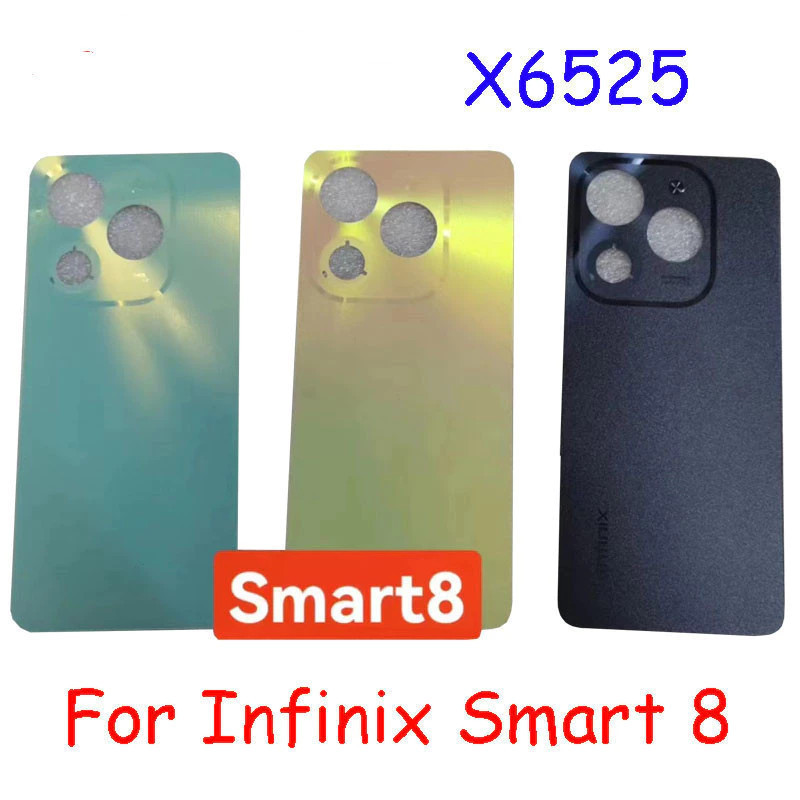 สําหรับ Infinix smart 8 X6525 แบตเตอรี่ฝาหลังกรณีอะไหล่ซ่อม