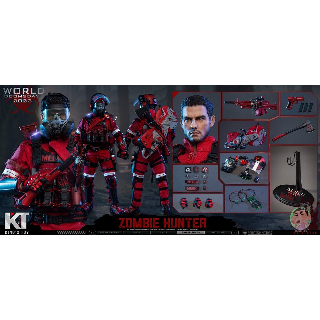KING’S Toy KT8009 Apocalypse – Zombie Hunter 1/6 Scale Action Figure