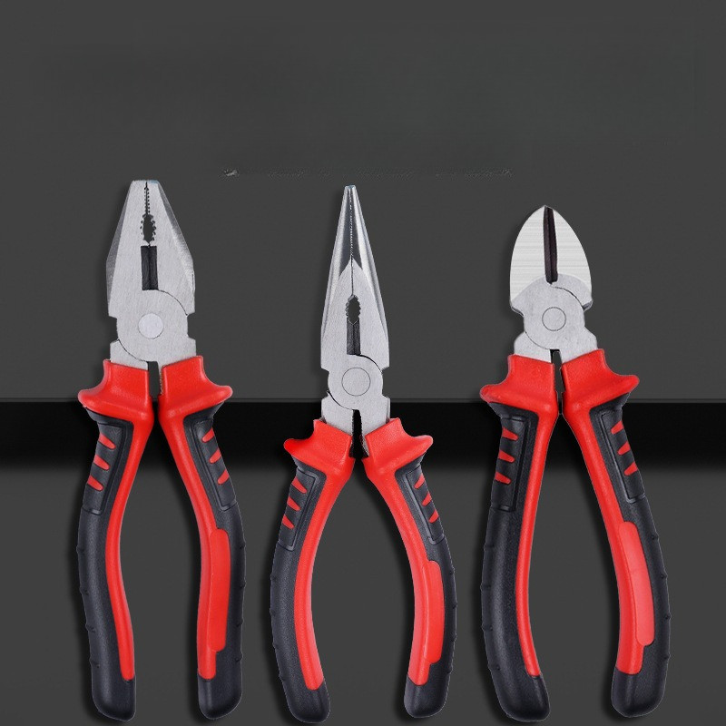 PLIERS ชุด 3 ชิ้นตัด PLIERS COMBINATION PLIERS และเทป PLIERS
