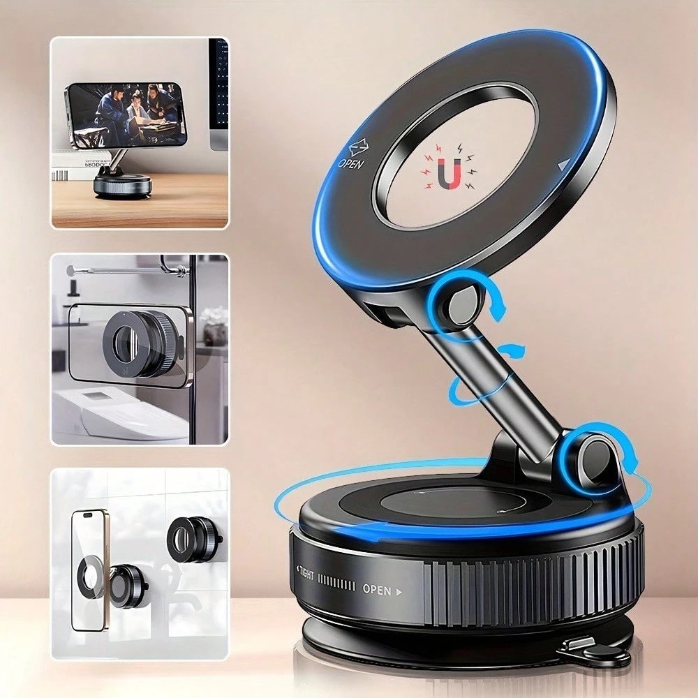 K007 ที่วางโทรศัพท์ในรถยนต์ แบบแม่เหล็ก ปรับได้ 360 magnetic phone car holder ใช้ได้กับมือถือทุกรุน