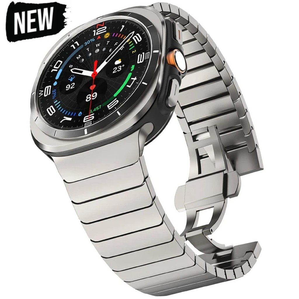 สายสแตนเลสสําหรับ Samsung Galaxy Watch Ultra (2025) 47 มม.ผู้ชายสร้อยข้อมือโลหะสําหรับ Galaxy Watch Ultra 47 มม.สายรัดข้อมือเปลี่ยน
