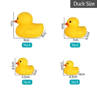 GeeToy XS/S/M/L 4 ใน 1 เป็ดของเล่นมินิยางเป็ด สควีค โฟลต ของเล่นสําหรับของขวัญเด็ก