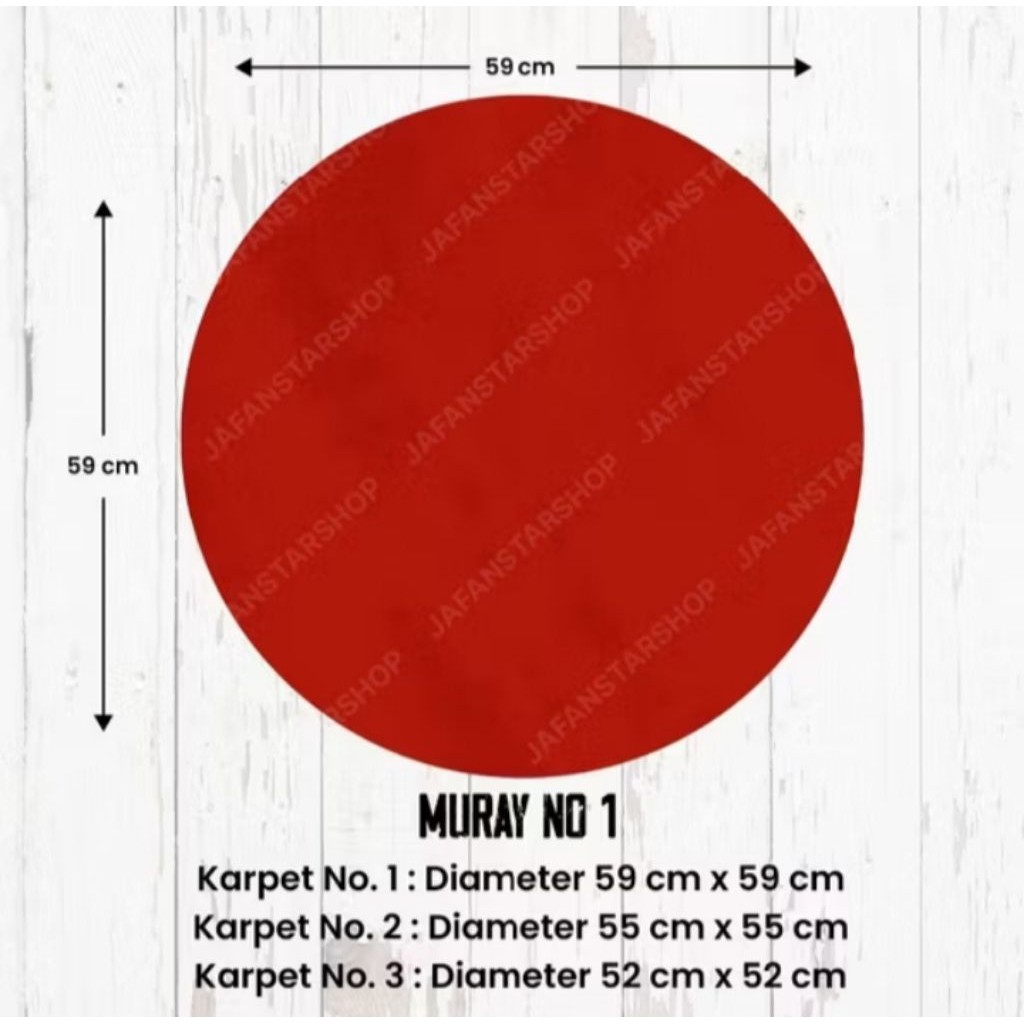 MERAH MURAI CAGE CARPET NUMBER 1 2 3 ROUND RED THICK BIRD CAGE BASE CAGE PLACE